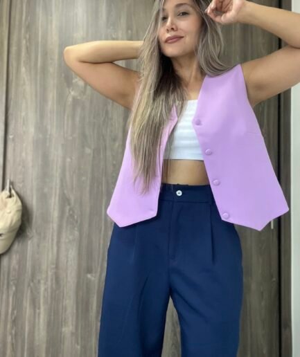 Ref. 052: Pantalón recto corte clásico - Azul oscuro