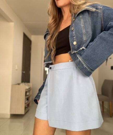 Ref. 069: Falda/short - azul nude