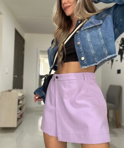 Ref. 069: Falda/short - lila nude