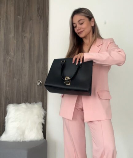 Ref. 067: Set formal pantalón y blazer semiceñido - palo de rosa