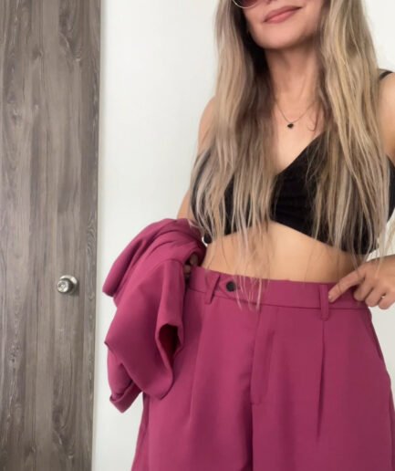 Ref. 078-2: Short clásico línea A - cereza