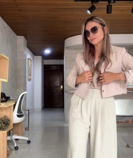 Ref. 074-2: Pantalón recto ancho - verde manzana